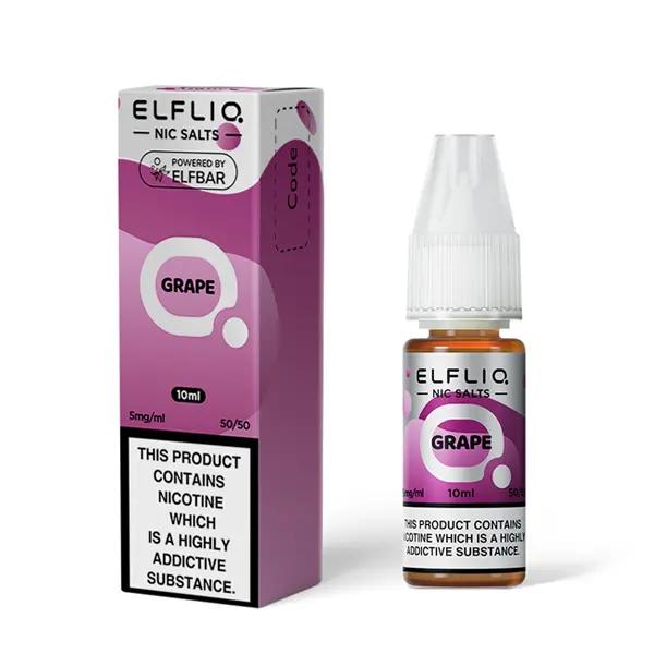 Product Image of Grape Nic Salt E-Liquid by Elf Bar Elfliq Salts 10ml